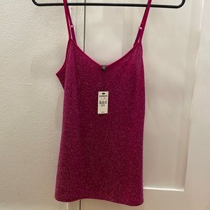 Express Shimmer Tank - Pink